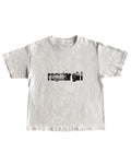 White t-shirt with 'regular girl' text